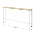 Miniatyrbild 8 av 11: Rootz Vintage Console Bord - Hallbord - Sideboard - MDF och metall - Robust, utrymmesbesparande, Non-Wobble Design - 120cm x 65cm x 20cm