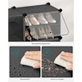 Miniatyrbillede 7 af 10: Rootz 9 Cube Storage Organizer - Sort - ABS-plastik - Stålramme - Rummelige rum - Nem montering - 32cm x 124cm x 94cm