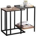 Miniatyrbild 4 av 7: Rootz Set med 2 soffbord - Sidobord - Vardagsbord - Stapling Sidobord