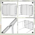 Miniatyrbillede 7 af 9: Rootz Campingbord - Udendørs klapbord - Picnicbord - Let og foldbart - Højdejusterbar - Robust og stabilt - 55 cm x 25,5/58,5 cm x 75 cm