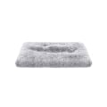 Miniatyrbillede 1 af 3: Rootz Hundeseng - Kæledyrspude - Hundepude - Kæledyrsmadras - Blød Hundeseng - Vaskbar Hundeseng - PV Plys - PP-fyld - Lysegrå - 80 x 50 cm (L x B)