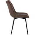 Miniatyrbild 5 av 9: Rootz Set med 4 matstolar - Moderna stolar - Snygga sittplatser - Slitstarkt konstläder - Ergonomisk design - Enkel montering - 85,5 cm x 46 x 40,5 cm