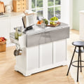 Pikkukuva 3 / 9: Rootz Extendable Kitchen Island - Kaappiseinäkeittiö - Säilytysvaunu ruostumattomasta teräksestä valmistettu työtaso
