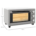 Pikkukuva 3 / 10: Rootz-miniuuni - leivänpaahdin - leipäuuni - 21 litran tilavuus - säädettävä lämpötila - 3 kypsennystilaa - ruostumaton teräs - 46 cm x 38,5 cm x 29 c