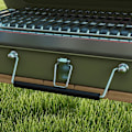 Miniatyrbillede 4 af 8: Rootz Kulgrill - Grillstativ - Kulbakke - Askebakke - Metalhus - Metal - Rustfrit stål - Grøn - 47L x 30W x 28H cm