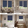 Miniatyrbillede 9 af 9: Rootz Mørklægningsrullegardin - Termisk vinduesskærm - Solafskærmende gardin - Klemmfix Design - Varmeisolering - 40-120cm x 160/210cm