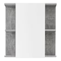 Miniatyrbillede 3 af 4: Rootz Mirror Cabinet - Reflective Storage - Wall Unit - Vanity Organizer - Bath Furniture - Reflection Case - Washroom Locker - Concrete Stone Melamin