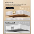 Miniatyrbillede 6 af 6: Rootz smykkeskrin med spejl - Organizer-etui - 4-lags - Cloud White - 17 cm x 28 cm x 20,5 cm - PU syntetisk læder - MDF - Moderne stil