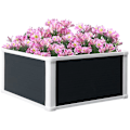 Miniatyrbillede 1 af 6: Rootz Højbed - Plantekasse med afvandingsfunktion - Beskyttelse mod skadedyr - Plast - Grå - 60 x 60 x 30 cm