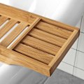 Miniatyrbillede 6 af 8: Rootz Bamboo Badekarstativ - Caddy Bakke Badeværelseshylde - Længde 80 cm