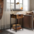 Miniatyrbillede 2 af 7: Rootz Sidebord - Sengebord - Plantestativ - Industriel Charm - 40L x 40W x 68H cm
