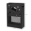 Miniatyrbillede 3 af 7: Rootz Paraply Stand - Metal Paraply Stand - Paraply Holder - Paraply Opbevaring - Stål - Sort - 28 x 12 x 41 cm