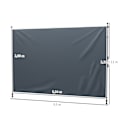 Miniatyrbild 3 av 10: Rootz Klemmmarkise med handvev - Justerbar gemensam armbunning - Solskydd - UPF30+ - 350 cm x 221-311cm - Grå