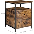 Miniatyrbillede 7 af 9: Rootz Sengebord - Sidebord - Industrielt - 45 x 45 x 60 cm
