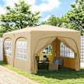 Miniatyrbillede 2 af 11: ROOTZ 3 X 6M Pop -Up Gazebo - Havetelt - Udendørs baldakin - UPF50+ UV -beskyttelse - 597 cm x 300 cm x 270 cm
