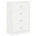 Miniatyrbillede 7 af 7: Rootz Design Skænk Hvid Højglans 60x90x30 cm Skænk Træ Moderne - Smal skuffe kommode Spisestue - Lille universalskab entre Linned kommode soveværelse