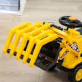 Miniatyrbillede 4 af 4: Rootz ride-on gravemaskine - Klo - Horn - Lydeffekter - Opbevaringsplads - Tipbeskyttelse - Børn 3-4 år - Polypropylen - Gul+Sort - 83L x 27W x 39H cm