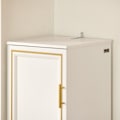 Miniatyrbild 6 av 10: Rootz Tall Badrumsskåp - Förvaringsenhet - Tvätthållare - MDF Furu - Tippskydd - 33cm x 171cm x 32cm - 2-delad set