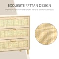 Miniatyrbillede 9 af 10: Rootz Drawer Cabinet - Side Cabinet - Cabinet - Sideboard Base Cabinet - 3 Drawers Chest - Living Room Drawer Cabinet - 80 x 40 x 80 cm