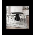 Miniatyrbild 9 av 9: Rootz Matbord - Runt bord - Modernt matbord - Elegant ekfaner - Slitstark MDF-konstruktion - Mysig Atmosfär - 120x120x76 cm