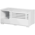 Miniatyrbillede 1 af 7: Rootz kattebakke - Kattebakke - Katteskab med 2 hylder - 2-i-1 design magnetisk låge - MDF - Hvid - 90L x 48W x 43,5H cm