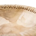 Miniatyrbillede 5 af 6: Rootz Teak Skål - Økologisk Skål - Raffia Fad - Luksuriøst service - 30 cm Diameter