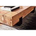 Miniatyrbild 7 av 7: Rootz Soffbord Trä - Vardagsrumsbord - Soffbord Brun - Metallstomme - 130 x 25 x 59 cm