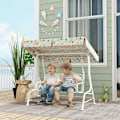 Pikkukuva 2 / 11: Rootz Hollywood Swing for Children - Kids Swing Set - 2 -paikkainen leikkikenttä - auringonsuoja - 112 cm x 75cm x 120 cm