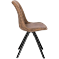 Pikkukuva 5 / 9: Rootz ruokapöydän tuoli - Pehmustettu tuoli - Massiivipuujalat - Ergonominen selkänoja - Lattiasuojat - 39D x 43L x 83K cm