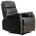 Miniatyrbillede 1 af 7: Rootz Lænestol - Hvilestol - Tv-stol - Sofastol - Hjørneskrivebord med CPU-stativ - Justerbar - Ergonomisk - Kunstlæder - Stål - Brun - 75 x 92 x 99 c
