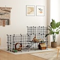Miniatyrbild 2 av 7: Rootz Dwarf Rabbit -kapsling - Small Pet Hutch - Animal Habitat - Säker och rymlig - 140 x 70 x 105 cm