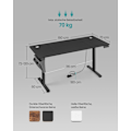 Miniatyrbillede 3 af 4: Rootz elektrisk stående skrivebord - Sit Stand-skrivebord - Justerbart skrivebord - Spånplade - Stål - Oxford-klud - 70cm x 160cm x 72-120cm
