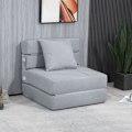 Miniatyrbillede 2 af 10: Rootz afslapningsstol med sengefunktion - Sovesofa - Konvertibel stol - Ultimativ komfort - Alsidigt design - Nem vedligeholdelse - 70L x 70W x 61H cm