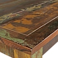 Miniatyrbillede 4 af 5: Rootz spisebord 80 x 80 x 76 cm Mango Shabby Chic massivt træ - Design landsted spisebord bådbruser - Spisebord rektangulært - Køkkenbord 4 personer