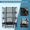 Miniatyrbild 4 av 11: Rootz Kids Trampoline - Children Rebounder - Youth Jumper - Safety Net - Steel Frame - Ø140cm x 190cm - Inomhus och utomhus kul