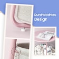 Miniatyrbillede 4 af 5: Rootz Round sofabord - Lille bord - sidebord - Rumbesparende design - 45 cm x 50 cm - lyserød, brun