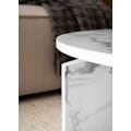 Miniatyrbillede 6 af 6: Rootz Moderne sofabord - Round Table - Marmor Look - Anti -Slip Design - 60 cm x 60 cm x 33 cm