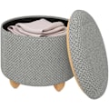 Miniatyrbild 9 av 9: Rootz Multifunctional Ottoman - Förvaringspall - Soffbord - Bekväma sittplatser - Mångsidig design - Hållbar konstruktion - 39cm x 33cm