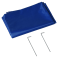 Miniatyrbillede 5 af 8: Nancy's Chippewa Falls Parasol - Met Zijwand - Zonwering - Polyester - Blauw - 2,2 x 2,2 m
