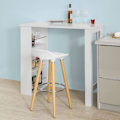 Miniatyrbild 8 av 8: Rootz- Kök Matbord-Barbord Soffbord med 3-vånings förvaringsställ, vit