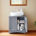 Miniatyrbillede 2 af 5: Rootz Sink Cabinet - Vanity Unit - Base Cabinet - Rumbesparende MDF - 30 x 60 x 60 cm - Grå