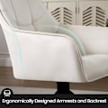 Miniatyrbild 8 av 9: Rootz Swivel Dining Chairs Set - Moderna stolar - Vadderad sammet - Ergonomisk design - 58cm x 86cm x 63,5cm