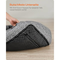 Miniatyrbillede 5 af 8: Rootz lysegrå hundeseng - kæledyrsseng - polstret måtte - imiteret linned - plys - PP polstring - skridsikkert stof - 60 cm x 50 cm x 21 cm