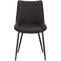 Miniatyrbild 3 av 8: Rootz Set med 4 matstolar - Köksstolar - Moderna sittplatser - Slitstark, bekväm, lätt att rengöra - konstläder - 46 cm x 40,5 cm x 85,5 cm