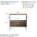Miniatyrbillede 9 af 10: Rootz Washbasin Vanity - Bathroom Cabinet - Storage Unit - Sink Base - Vanity Stand - Bath Organizer - Under-sink Holder - White Matt Lacquer with Art