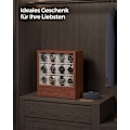 Miniatyrbillede 6 af 6: Rootz Watch Box Organizer - Smykkeopbevaringsetui - Display Stand - MDF Velvet Acryl - Elegant design - Rummelige rum - Beskyttende låg - 15 cm x 29,5