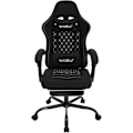 Miniatyrbillede 1 af 9: Rootz Massage Gaming Chair - Ergonomisk kontorstol - Tilbagelænet Gamer Chair - Mesh stof Sæde - Lændestøtte - Justerbar nakkestøtte - 64cm x 127cm x