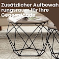 Miniatyrbillede 4 af 4: Rootz 2 -stykke sofabord sæt - sideborde - Accentborde - Rumbesparende design - 50 cm x 40 cm & 40 cm x 36 cm