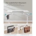 Miniatyrbillede 3 af 7: Rootz elektrisk stående skrivebord - Sit Stand Skrivebord - Justerbart skrivebord - Spånplade og stål - 70cm x 160cm x (72-120)cm - White-Dove Grey
