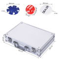 Miniatyrbillede 3 af 9: Rootz pokertaske - sort, rød, grøn - plastik, aluminium - 11,61 cm x 8,07 cm x 2,56 cm